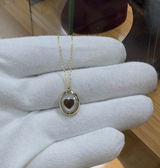 Minimal altın Saç kolye